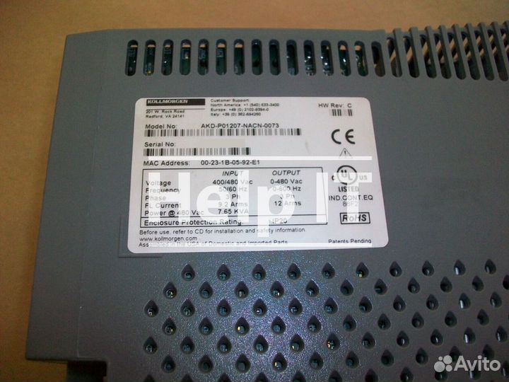 Сервопривод Kollmorgen AKD-P01207-nacn-0073