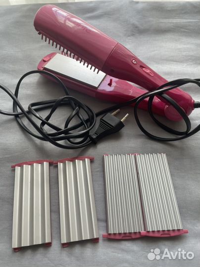 Плойка для волос гафре и выпрямления