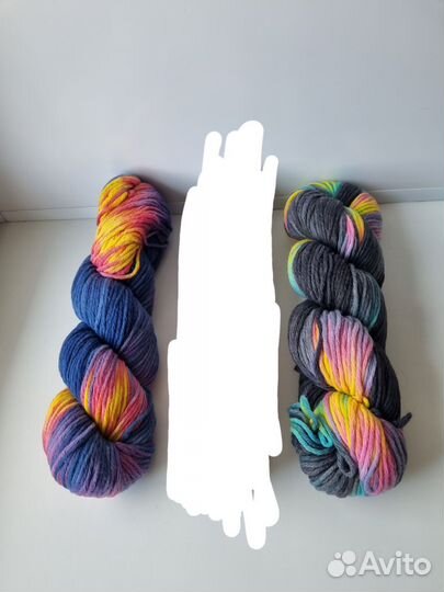 Пряжа ручного окрашивания