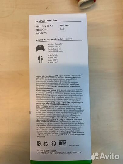 Геймпад xbox series s с кабелем