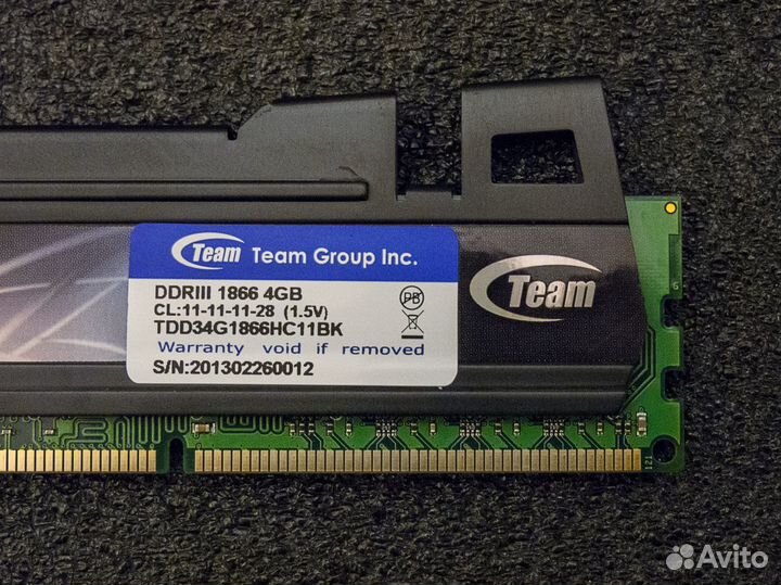 DDR3 2x4gb 1866mhz 2rank CL11-11-11-28 Team Xtreem