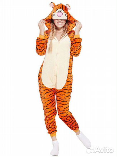 Комбинезон костюм тигры, пижама, домашняя одежда