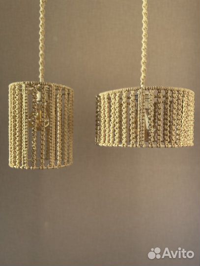 Комплект из 2-ух светильников макраме