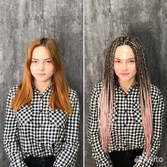 Косы с канекалоном, афрокудри, афрокосы