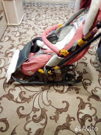 Детские санки коляска ника 7 -3