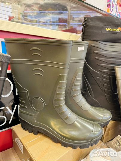 Резиновые сапоги женские и мужские,размеры 36-46