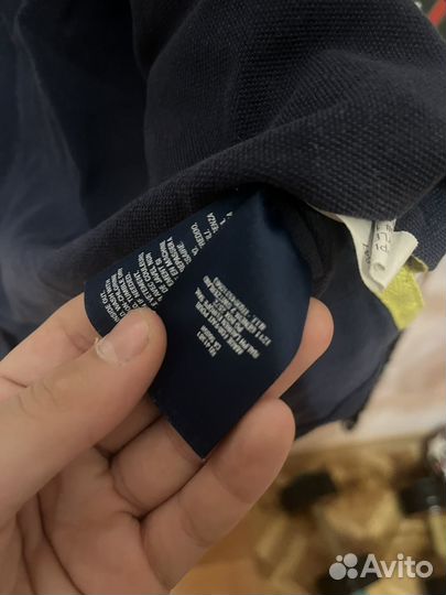 Футболка поло polo ralph lauren синие