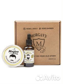 Подарочный набор масло + крем для бороды и усов