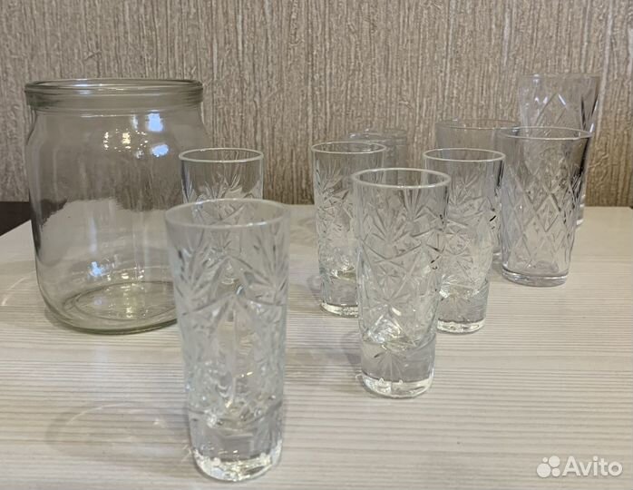 Фужеры стаканчики стопки рюмки из СССР