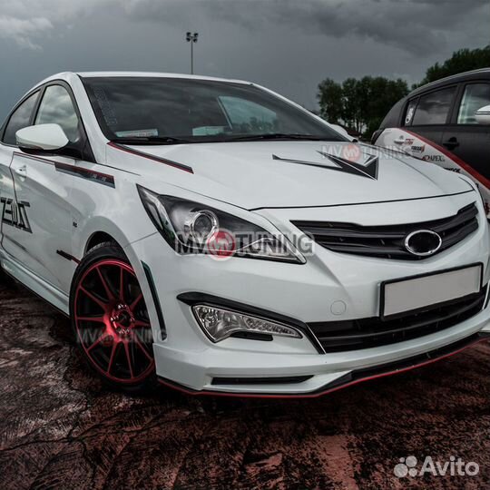 Реснички zeus Hyundai Solaris 2014-2016