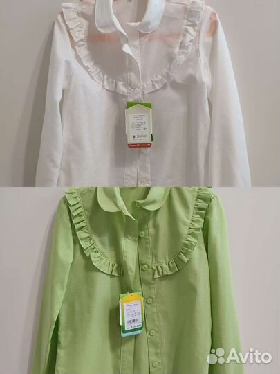 Блузка школьная новая р. 140