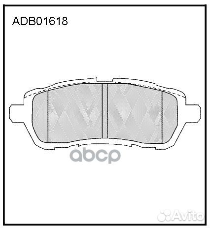 Колодки тормозные дисковые перед ADB01618 A