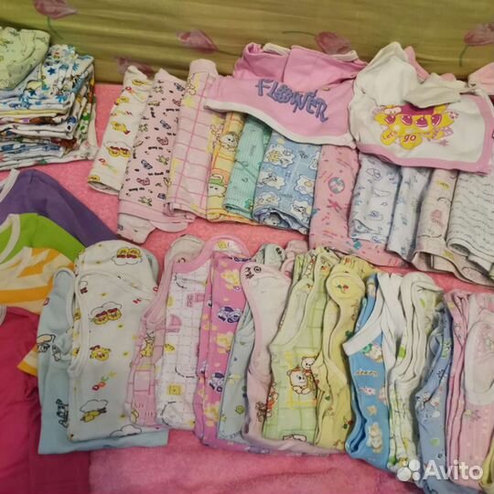 Пакет вещей для девочки от 0 до 3 месяцев