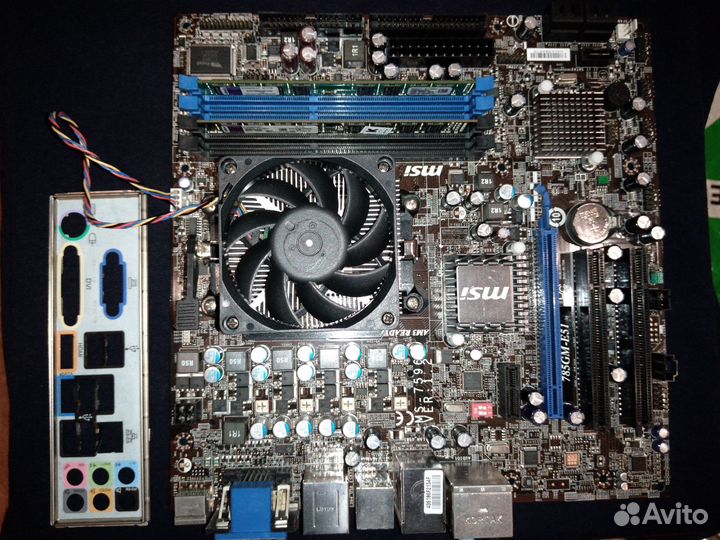 Рабочий комплект MSI MS-7596 785GM-E51 AM3