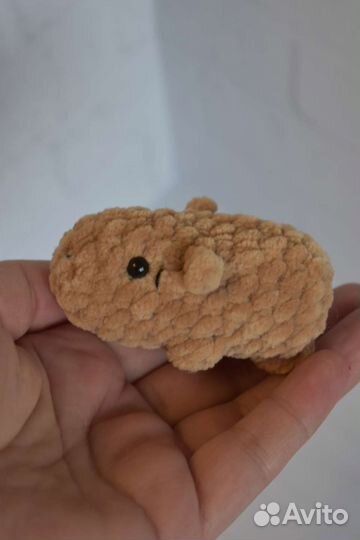 Капибара вязаная игрушка