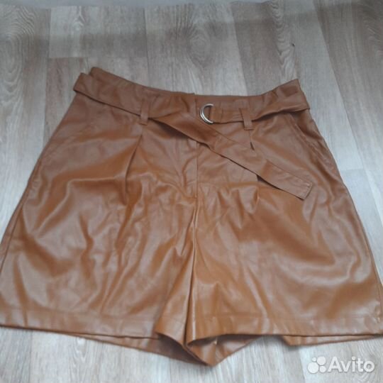 Шорты женские кожаные 46 48