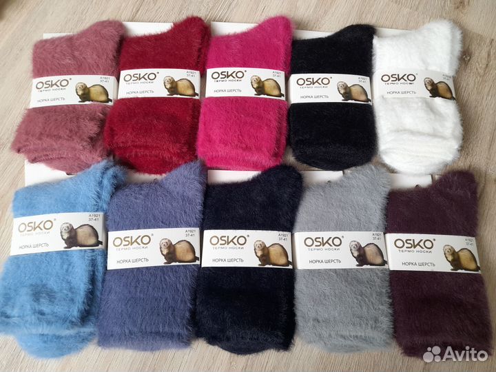 Носки из шерсти норки