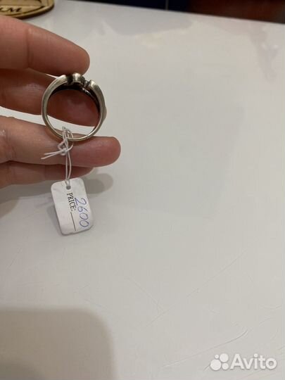 Серебряное кольцо, 19.5-20 размер