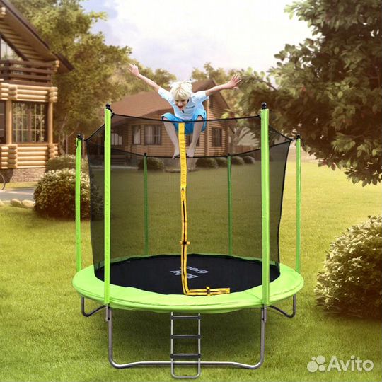 Батут с защитной сеткой