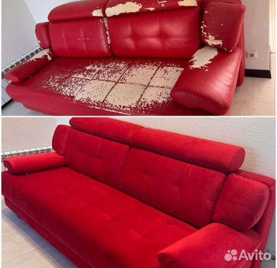 Перетяжка мягкой мебели