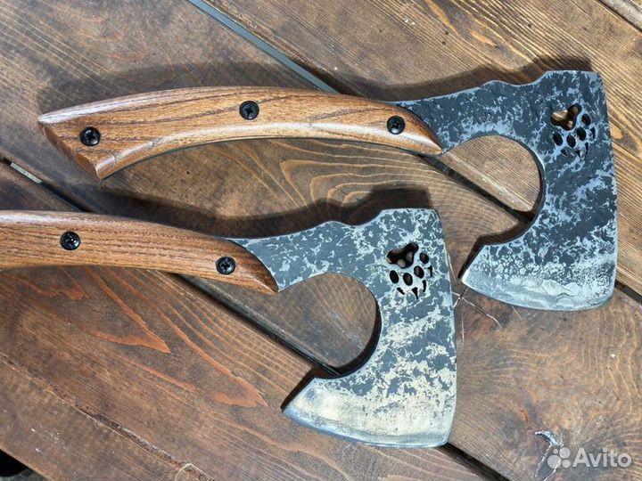 Топор кованый малый в чехле кожа
