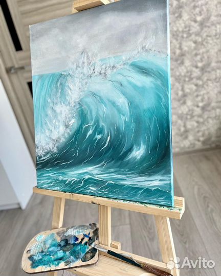 Картина маслом на холсте море морской пейзаж