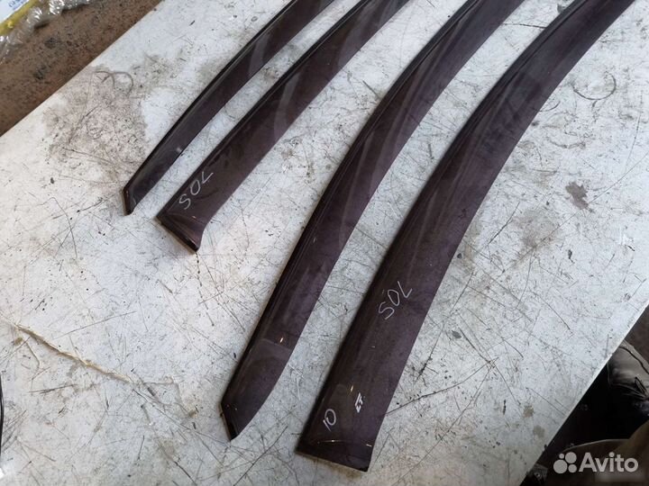 Дефлекторы окон hyundai solaris 2013г