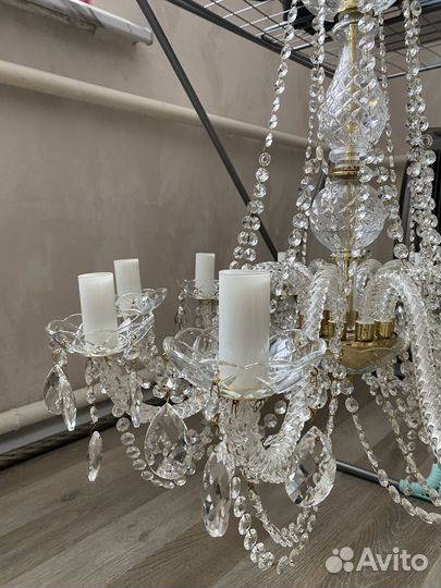Люстры хрустальные бу
