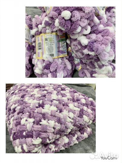 Пледы, шапка и шарф-снуд, сидушки на стулья