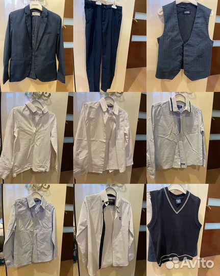 Школьная форма пиджак h&m 128 см, брюки 134 см