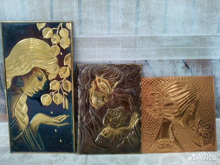 Медные чеканки ссср, литографии Европа