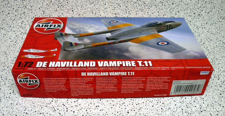 Vampire T.11, Airfix A02058, 1/72 + PE & Mask