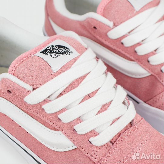 Кеды Vans Knu Skool Pink / White Wmns