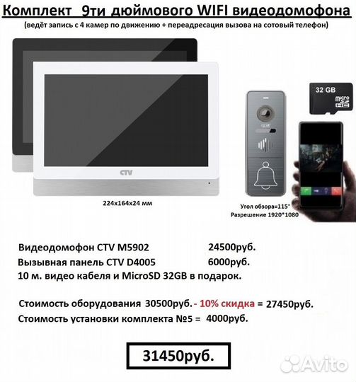 Домофоны и установка