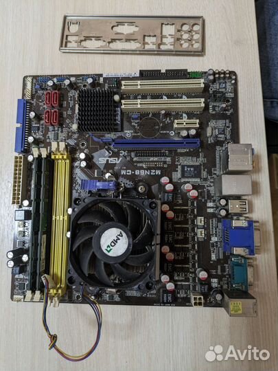 Материнская плата с процессором и оперативкой