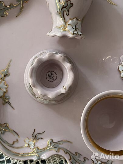 Набор пашотниц из розового фарфора