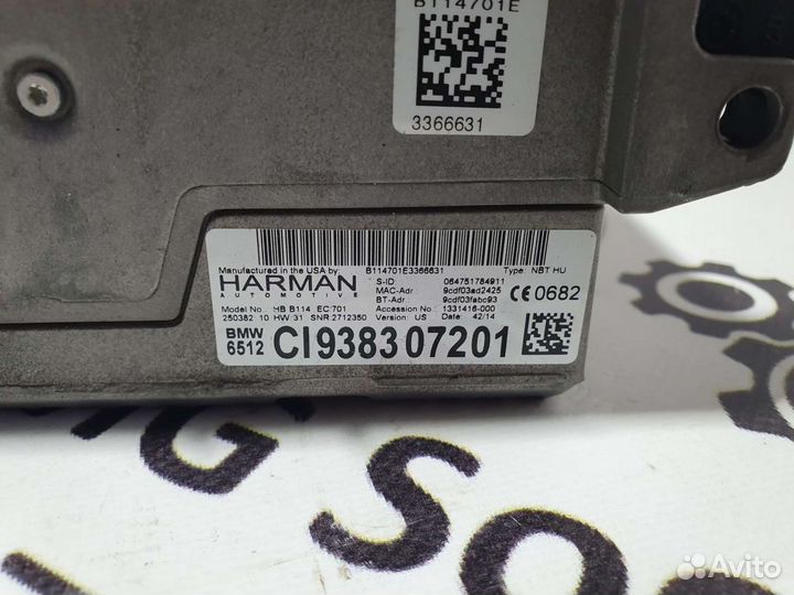 Мультимедиа NBT рестайлинг для BMW F10