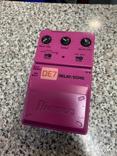 Гитарная педаль эффектов Ibanez DE-7 delay/echo