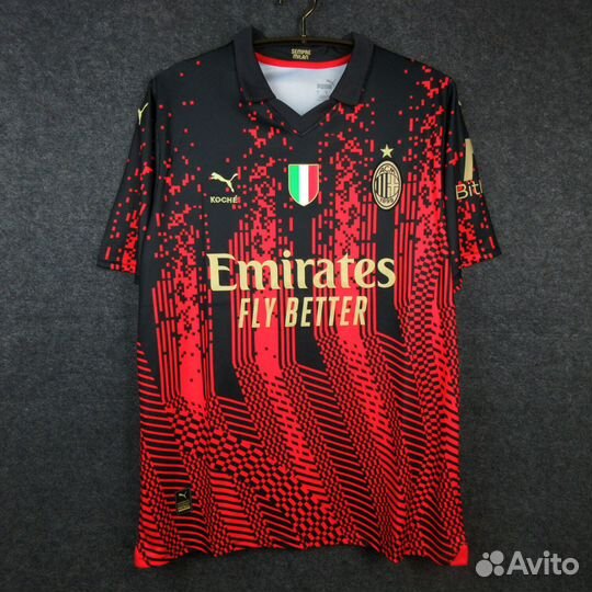 Футболка игровая фанатская Милан сезон 22/23
