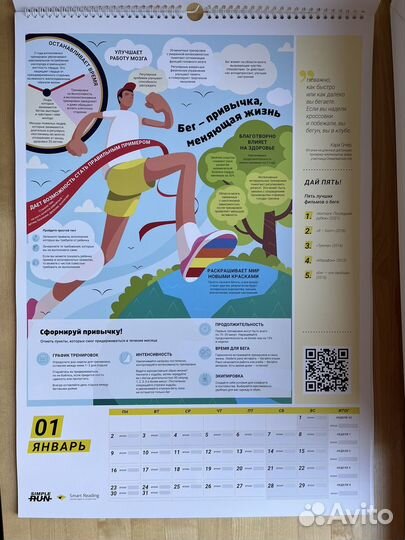 Календарь настенный 2023 инфографик