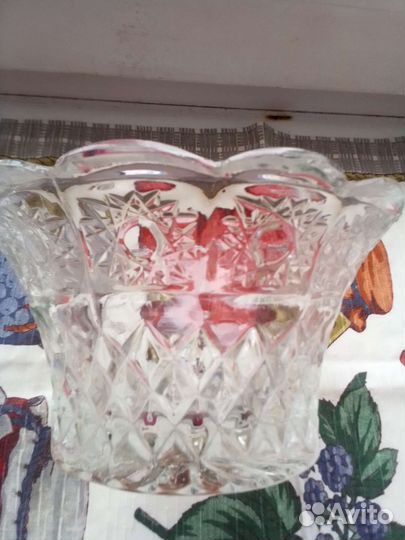 Хрусталь СССР- ваза, стаканы,рюмки