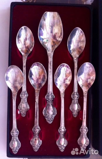 Набор кофейных ложек из мельхиора СССР