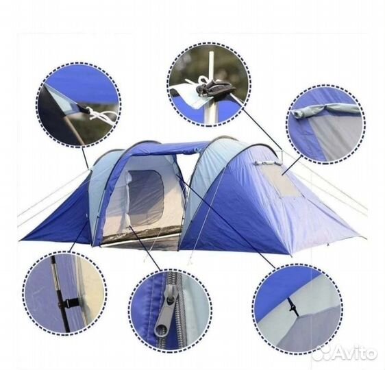 Палатка туристическая 4-х местная