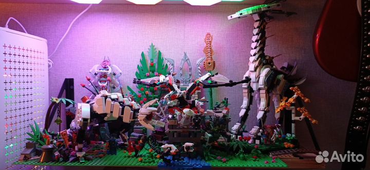 Диорама lego по игре Horizon: Zero Dawn