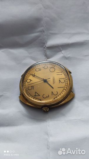 Часы ракета СССР позолота