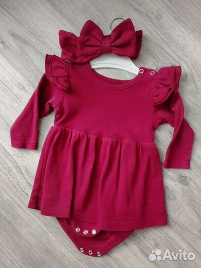 На доставке.Пакет вещей для девочки 68 74