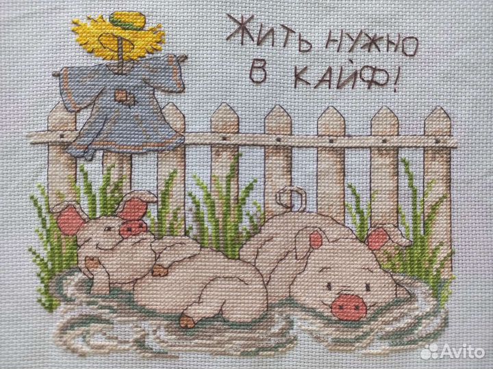 Картина вышитая крестом