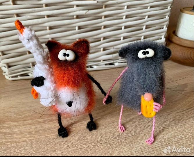 Вязаные интерьерные игрушки