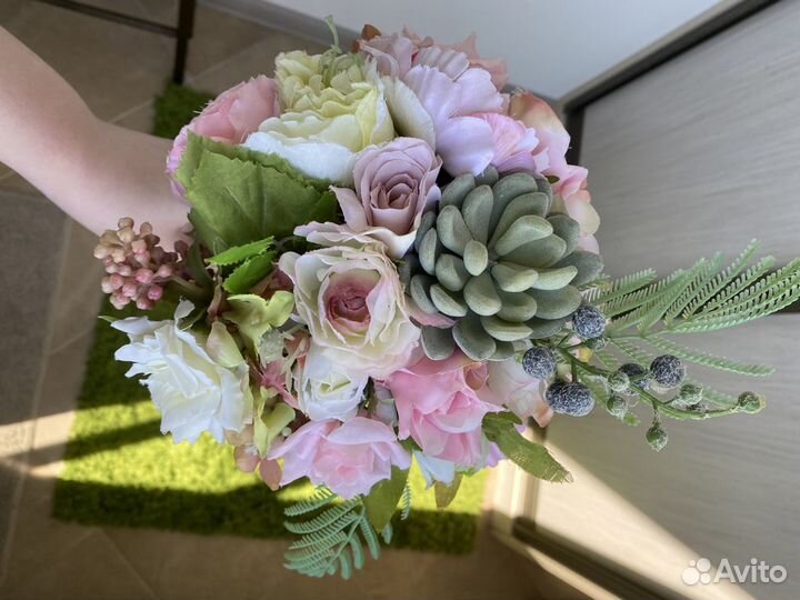 Букет невесты из искуственных цветов