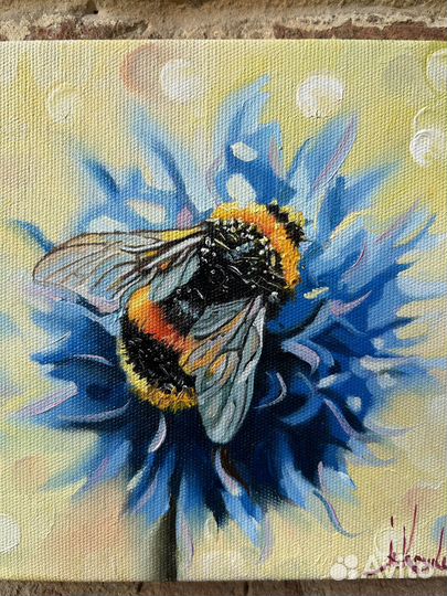 Картина маслом 15*15 см